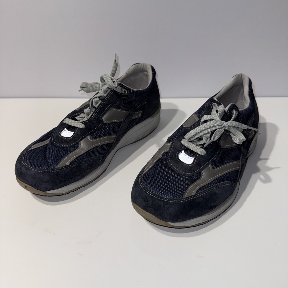 SAS Tripad Comfort Walking Shoes Men's Size 13W Navy Blue Lace Up Made in USA